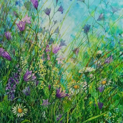Campanula Magic, framed pigment (giclee) print